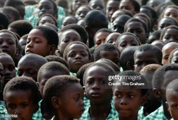 Schoolchildren in Gambia, West Africa.