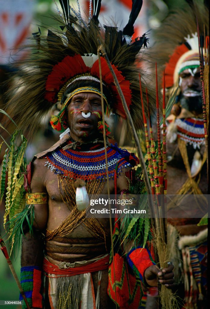 Tribesman in War Paint, Papua New Guinea