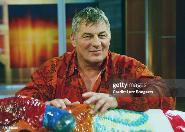 Actor Heinz Hoenig attends the Johannes B. Kerner Show on June 9, 2005 in Hamburg, Germany.