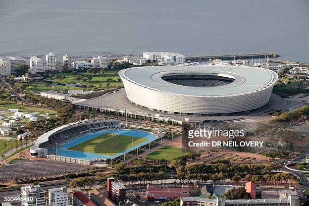 cape town stadium - cape town buildings stock pictures, royalty-free photos & images