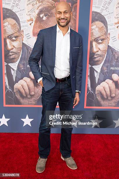 Actor Keegan-Michael Key attends the premiere of HBO's "All The Way" at Paramount Studios on May 10, 2016 in Hollywood, California.