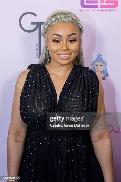 Blac Chyna arrives at her Blac Chyna Birthday Celebration And Unveiling Of Her "Chymoji" Emoji Collection at the Hard Rock Cafe on May 10, 2016 in...