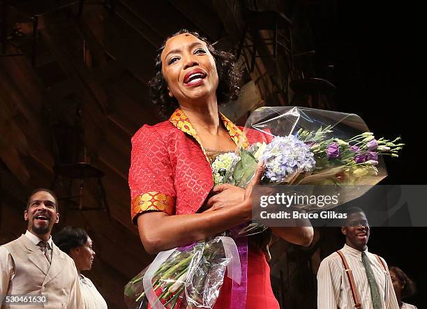 Tony & Grammy Winner Heather Headley takes her Opening Night curtain call as "Shug Avery" in "The Color Purple" on Broadway at The Bernard B. Jacobs...