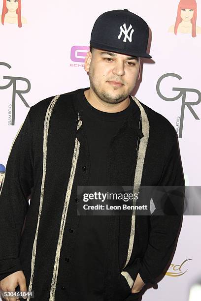 Rob Kardashian attends Blac Chyna Birthday Celebration And Unveiling Of Her "Chymoji" Emoji Collection at Hard Rock Cafe, Hollywood, CA on May 10,...