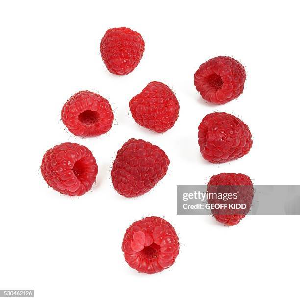 raspberries - raspberry stockfoto's en -beelden