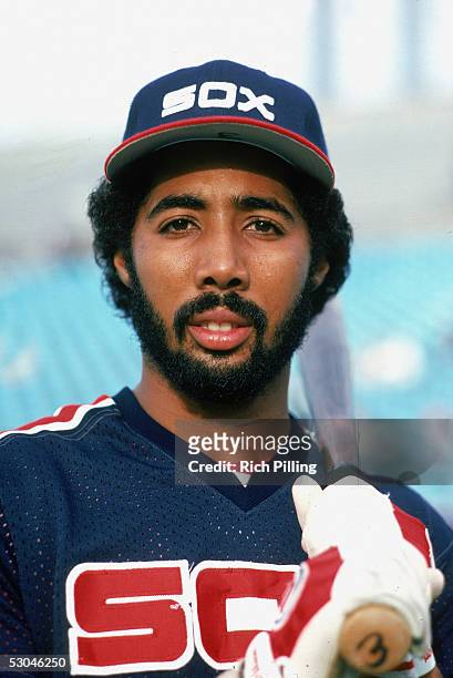 Harold Baines of the Chicago White Sox poses for a portrait.