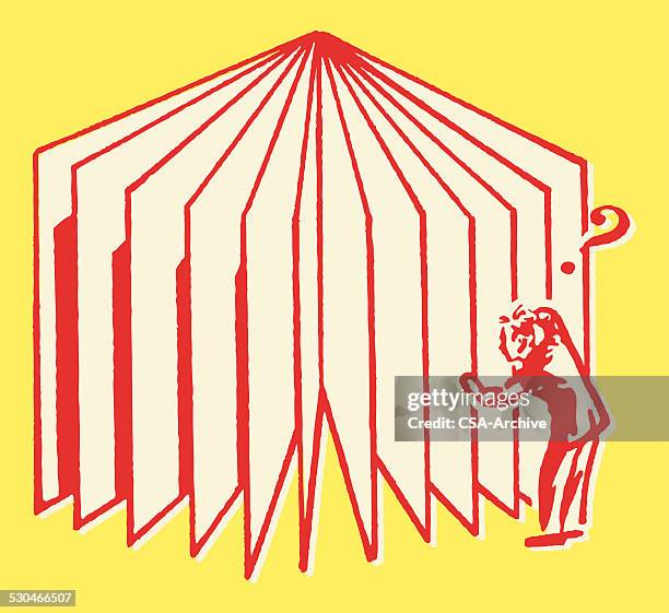 man looking in oversize book - finding yourself stock illustrations