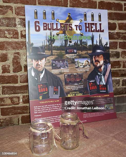 General view as seen at the "6 Bullets To Hell" Mobile Game Launch Party on May 10, 2016 in Los Angeles, California.