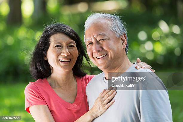 japanese couple. - older asian couple stock pictures, royalty-free photos & images