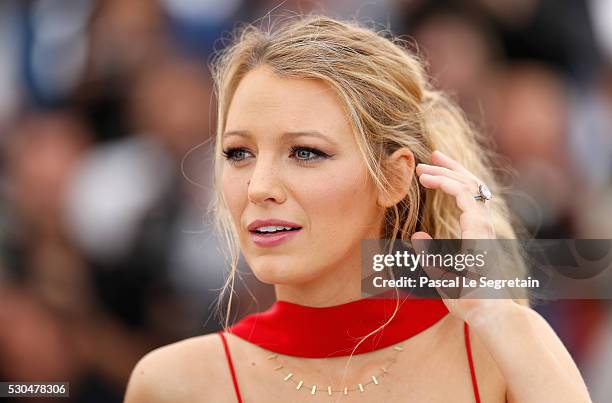 Blake Lively attends the "Cafe Society" Photocall during The 69th Annual Cannes Film Festival on May 11, 2016 in Cannes, France.