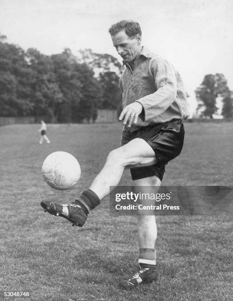 Preston North End and England outside right, Tom Finney, 1957.