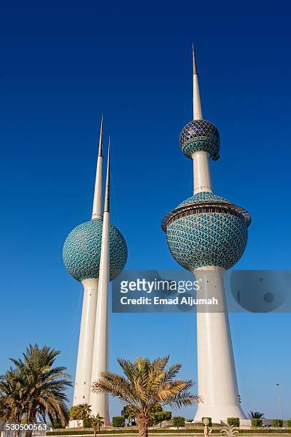 kuwait towers, kuwait - kuwait towers stock pictures, royalty-free photos & images