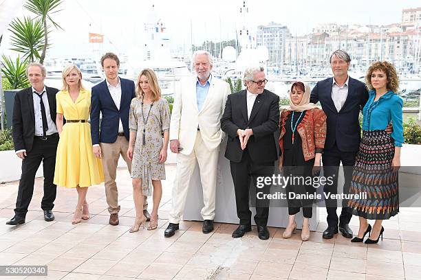 Arnaud Desplechin, Kirsten Dunst, Laszlo Nemes, Vanessa Paradis, George Miller, Katayoon Shahabi, Mads Mikkelsen and Valeria Golino attend the Jury...