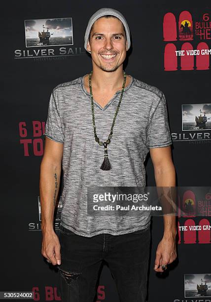 Actor Sean Faris attends the launch of "6 Bullets To Hell" the video game and the movie on May 10, 2016 in Los Angeles, California.