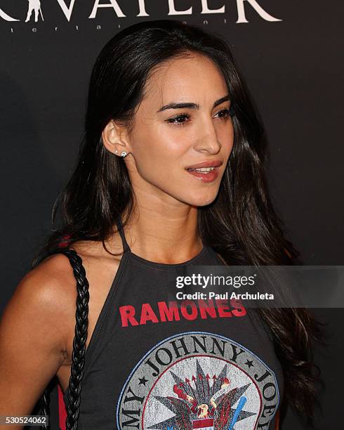 Actress Cherie Jimenez attends the launch of "6 Bullets To Hell" the video game and the movie on May 10, 2016 in Los Angeles, California.