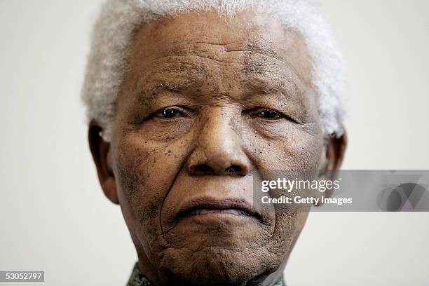 Nelson Mandela attends a photocall ahead of tonight's "46664 Arctic" concert, at the Rica Hotel on June 11, 2005 in Tromso, Norway. The fourth...