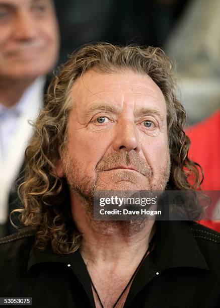 Artist Robert Plant attends a photocall ahead of tonight's "46664 Arctic" concert, at the Rica Hotel on June 11, 2005 in Tromso, Norway. The fourth...