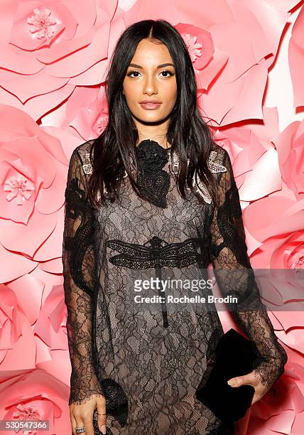 Amina Muaddi attends the Who What Wear visionaries launch at Ysabel on May 10, 2016 in West Hollywood, California.