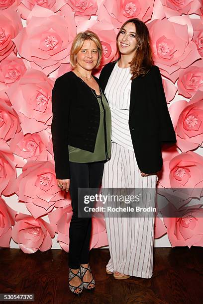 Christine Goppel and Maya Garcia attend the Who What Wear visionaries launch at Ysabel on May 10, 2016 in West Hollywood, California.