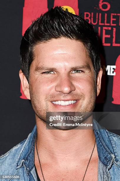 Actor Daniel Bucco attends the launch of '6 Bullets to Hell' on May 10, 2016 in Los Angeles, California.