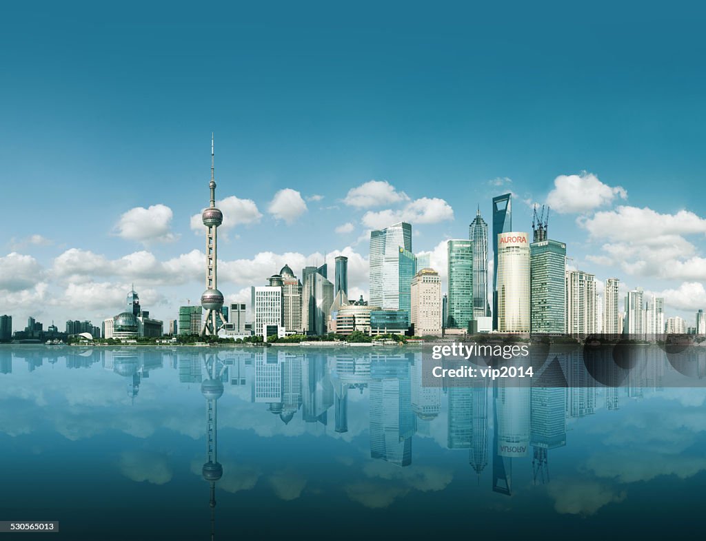 Shanghai Skyline panorama