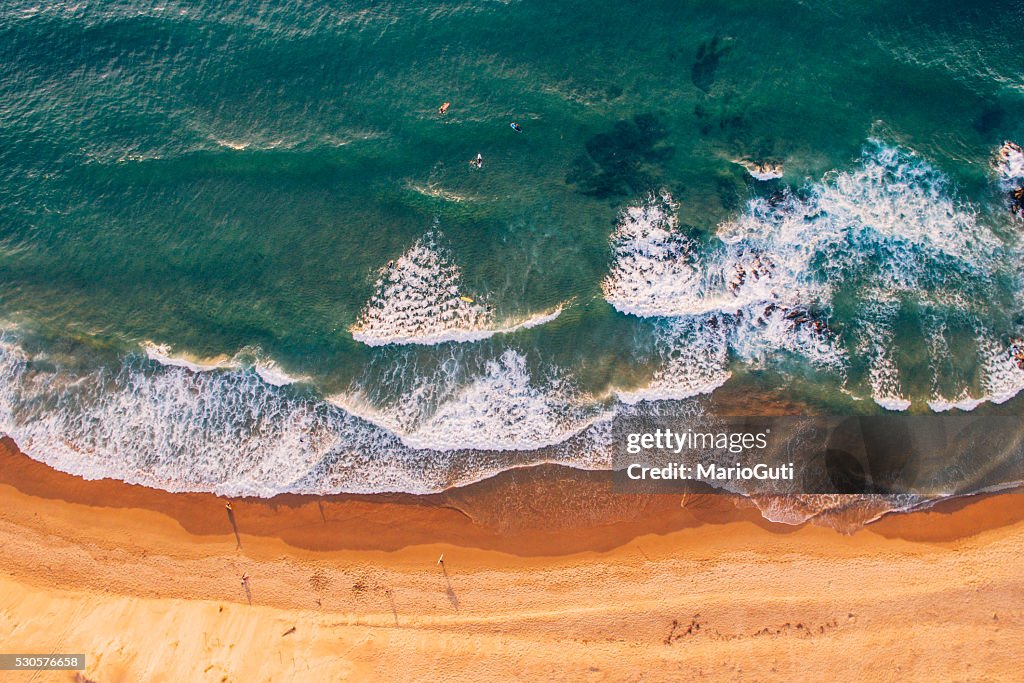 Beach from above