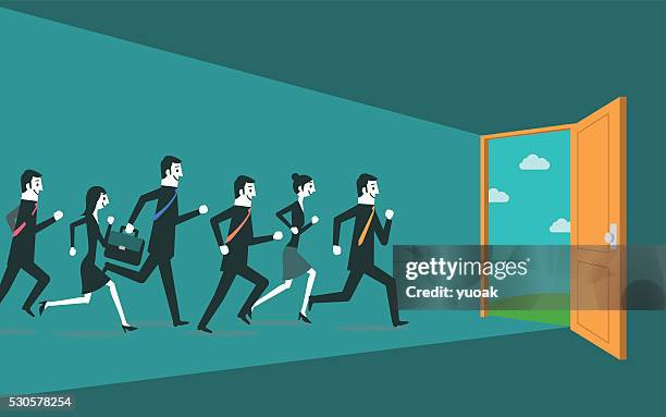 ilustrações, clipart, desenhos animados e ícones de vá a luz - aberto