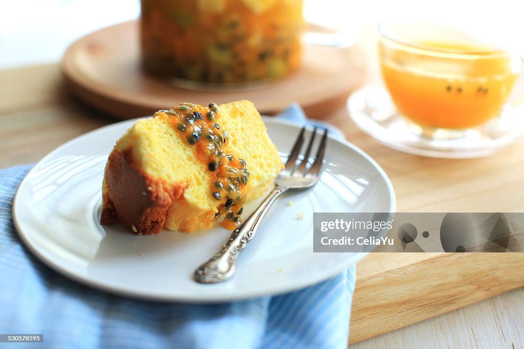 Passion fruit chiffon