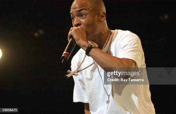 Recording artist, TI, performs at the VIBE Music Festival at the Georgia Dome on June 11, 2005 in Atlanta, Georgia.