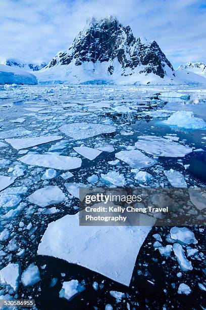 antarctica, lemaire channel - ice sheet stock pictures, royalty-free photos & images