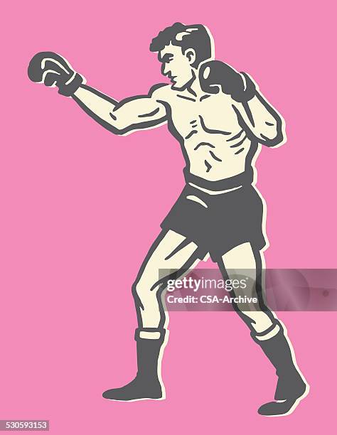 ilustrações, clipart, desenhos animados e ícones de boxer - ringue de boxe