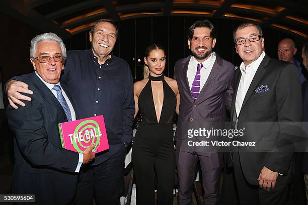 Honorary president mexican football federation "FMF", Justino Compean, CEO Soccerex, Duncan Revie, Veronica Rodriguez, Kiki Fonseca, Global W Mexico,...