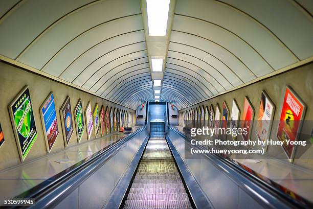 down the tube we go... - london underground sign stockfoto's en -beelden