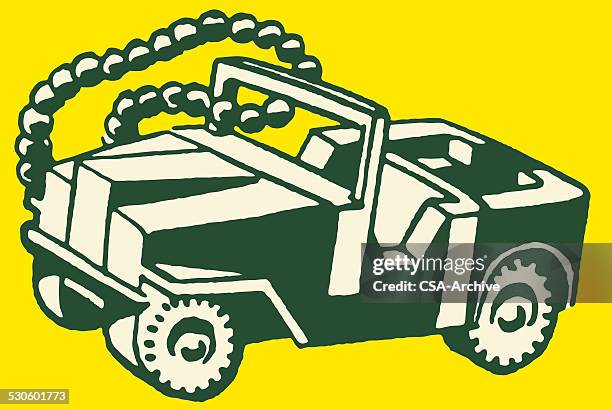 jeep keychain - key ring stock illustrations