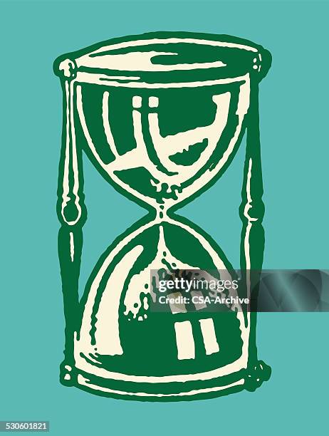 hourglass - sand timer stock illustrations
