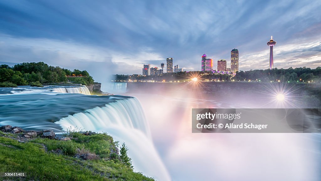 Niagara Falls at sunset