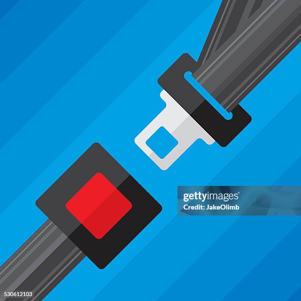 seat belt - buckle stock illustrations