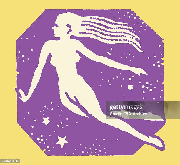 stockillustraties, clipart, cartoons en iconen met virgo - maagd