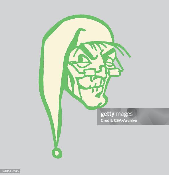 stockillustraties, clipart, cartoons en iconen met evil old man - scrooge