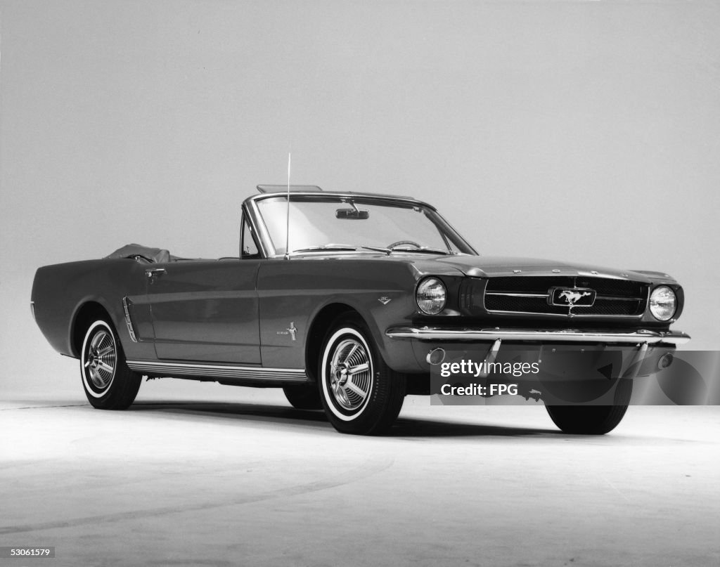 Promotional Shot Of 1964 Ford Mustang Convertible