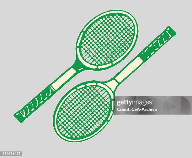 tennis racquets - tennis racket vector stock illustrations