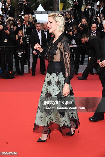 Kristen Stewart attends the 'Cafe Society' premiere and the Opening Night Gala during the 69th annual Cannes Film Festival at the Palais des...