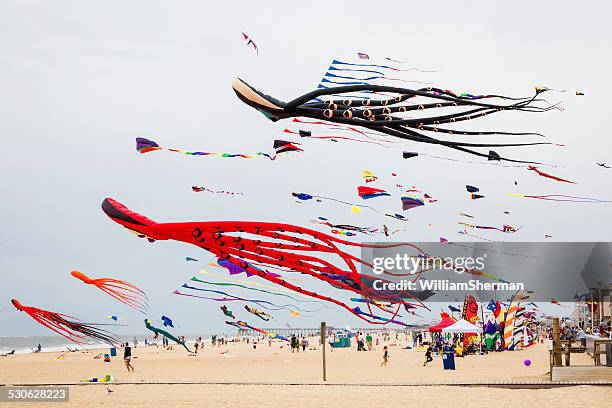 sunfest kite festival in ocean city maryland 2014 - ocean city maryland stockfoto's en -beelden