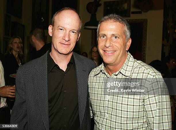 Director Mark Rosman and producer Marc Platt pose at the afterparty for the premiere of Universal Picture's "The Perfect Man" at the Hard Rock Cafe...