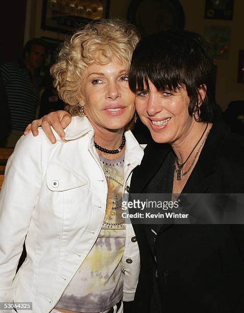 Universal Music's Kathy Nelson and songwriter Diane Warren pose at the afterparty for the premiere of Universal Picture's "The Perfect Man" at the...