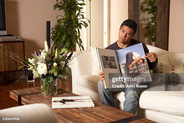 Esai Morales At Home