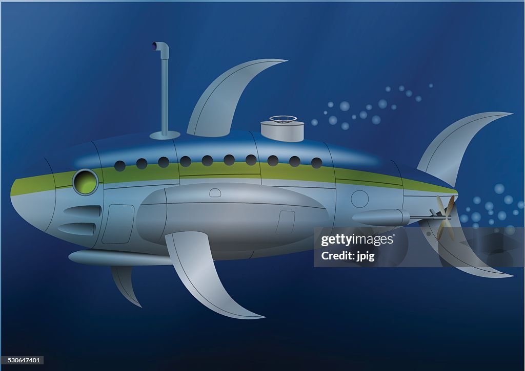 Metal Fish Submarine