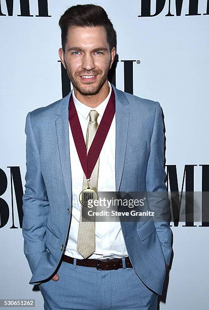 Andy Grammer arrives at the 64th Annual BMI Pop Awards at the Beverly Wilshire Four Seasons Hotel on May 10, 2016 in Beverly Hills, California.