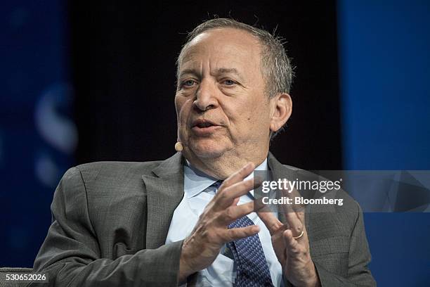 Lawrence H. "Larry" Summers, former U.S. Treasury secretary, speaks during the Skybridge Alternatives conference in Las Vegas, Nevada, U.S., on...