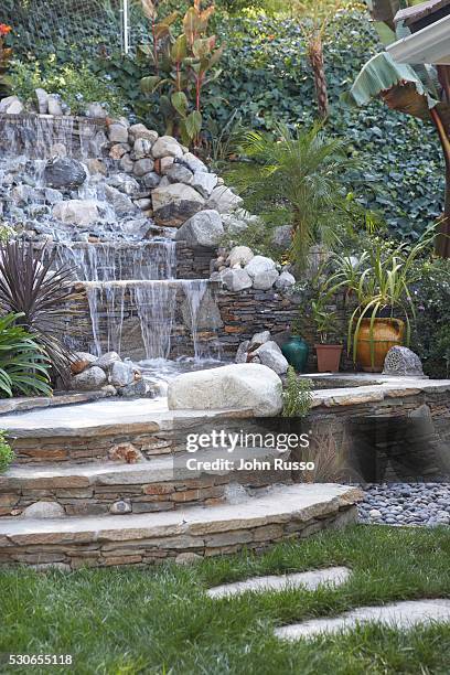 Home of David James Elliott: Backyard Waterfall